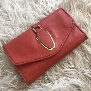 NWT Liz Claiborne vegan leather clutch